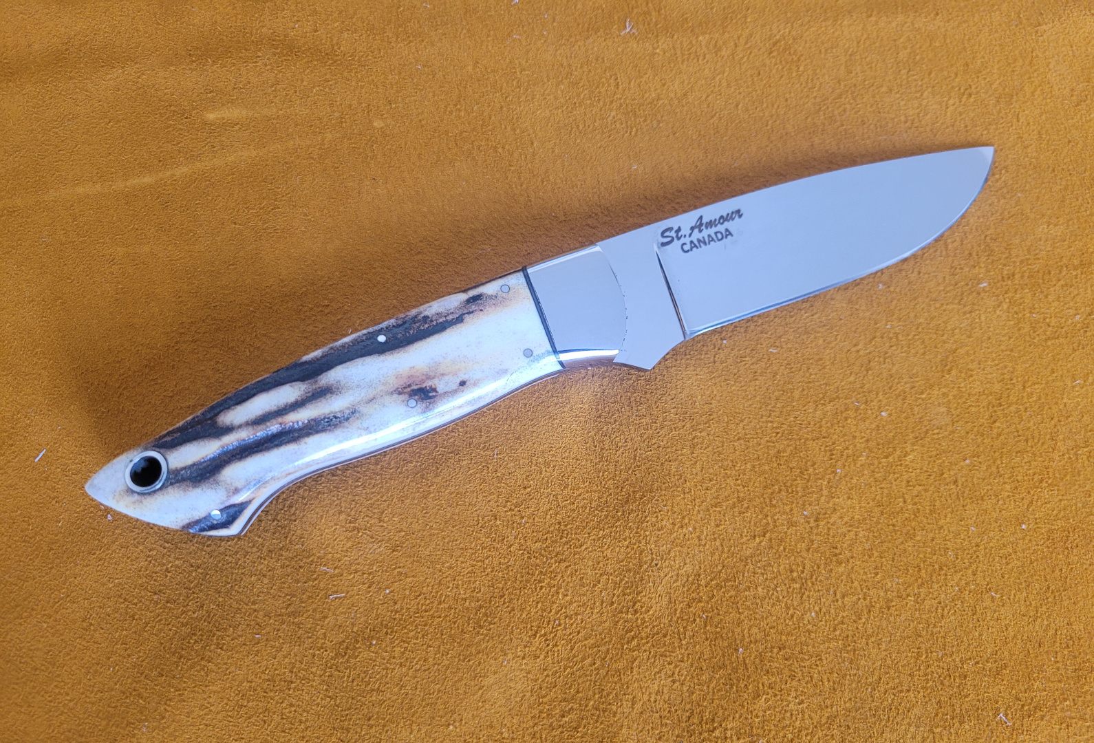 154CM, Sambar, Drop Point Knife