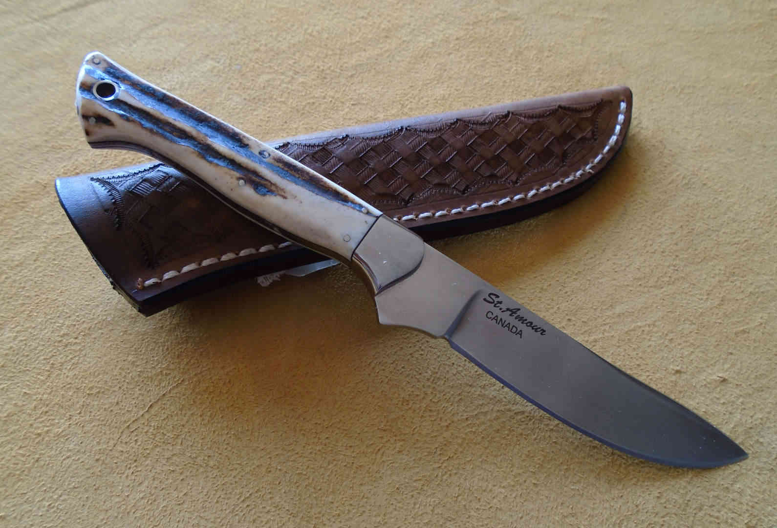 S90V, Stag, Semi Skinner Knife